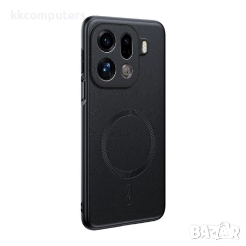 Магнитен Кожен Калъф за Oppo Find X9 Pro 5G - PU Кожа, MagSafe (N52 магнит), Вкл. Протектор, 4 Цвята