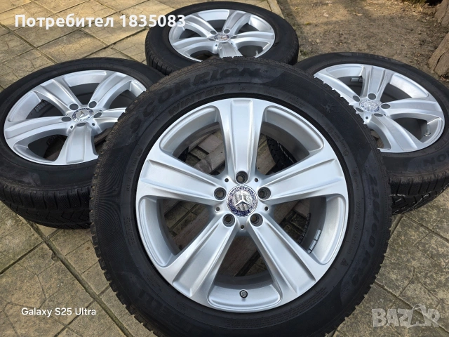 Лети джанти 18ки 5х112 Mercedes + зимни гуми 235/60/18 Pirelli