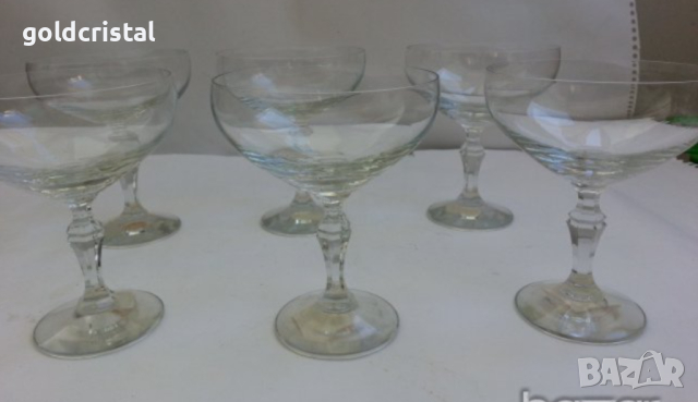 Стари стъклени чаши , снимка 4 - Антикварни и старинни предмети - 17535667