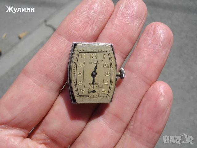 КОЛЕКЦИОНЕРСКИ ЧАСОВНИК АРТ ДЕКО FB 15 JEWELS ART DECO, снимка 8 - Антикварни и старинни предмети - 51429350