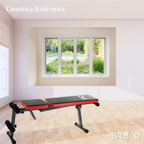 Сгъваема лежанка, до 100 kg, снимка 4 - Фитнес уреди - 52819569