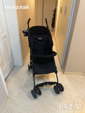 Бебешка количка Peg Perego - Pliko Mini, Navy, синя, отлично състояние, снимка 3 - Детски колички - 46748168