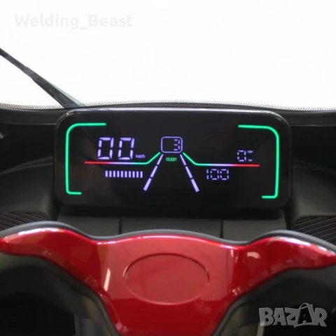 Триместна Електрическа триколка X3+ 1500W / 48V/ 20Ah - Червена, снимка 6 - Мотоциклети и мототехника - 51284499