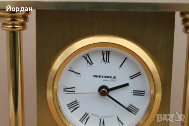 Немски нстолен часовник ''Wehrle'' , снимка 2 - Антикварни и старинни предмети - 49895237