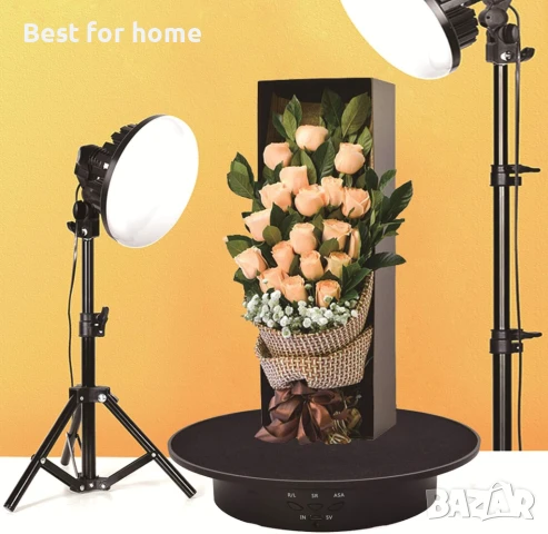 360° въртяща се плоча за фотография за показване на бижута, часовници и др., снимка 4 - Друга електроника - 51218038