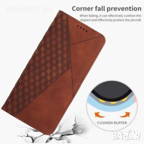 Motorola Moto G05 Magnetic Wallet/ Diamond Splicing Skin Калъф и Протектор, снимка 9 - Калъфи, кейсове - 48661314