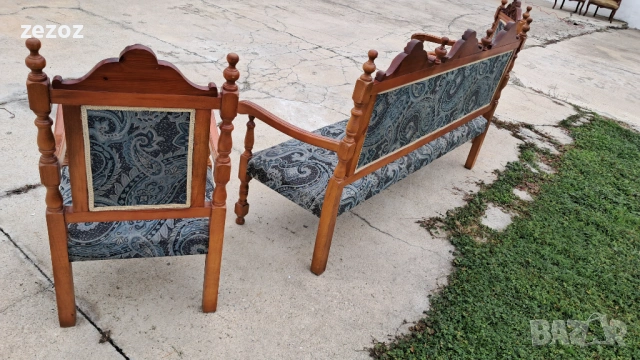 Диван и две кресла масив орех, снимка 7 - Дивани и мека мебел - 53561884