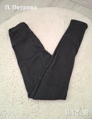 черни skinny дънки с висока талия House