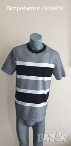 Hugo Boss Colourblock Mercerised Pique Cotton Mens Size M НОВО! ОРИГИНАЛНА Тениска!, снимка 6 - Тениски - 47164026