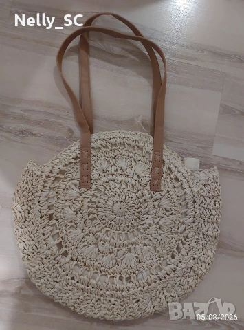 Плетена лятна чанта, снимка 2 - Чанти - 53727872