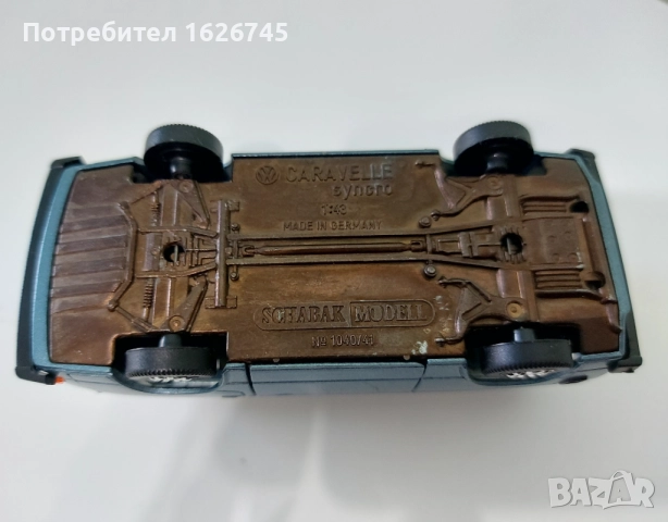 VW Transporter Schabak 1:43, снимка 5 - Колекции - 52421734