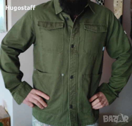 Военно Tommy Jeans TJM CARGO JACKET мъжко яке military Style зелено памук ХЛ , снимка 4 - Якета - 53281724