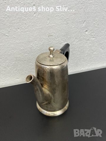 Английски посребрен чайник. №5593, снимка 3 - Антикварни и старинни предмети - 46445629