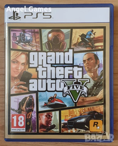 GTA 5 Grand Theft Auto V PS5 Playstation 5 Плейстейшън диск игра коли