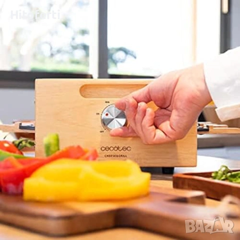 Дървен раклет грил Cecotec 03100, снимка 3 - Скари - 53817790