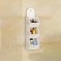 Стенен рафт за баня, 3 реда органайзер за баня, хол, кухня, снимка 3