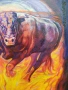 ''Бик- жизнена, земна, огнена сила'' / картина, оригинал /, снимка 4