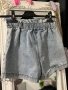 Къси панталонки в бяло и синьо , снимка 3