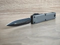 Microtech Ultratech Gen III ZBP Auto OTF Apocalyptic Plain Dagger Natural Clear Aluminum 1122-10APNC, снимка 2