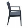 Стилен градински стол - Черен, снимка 2
