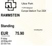 2 билета Rammstein Belgrade Usce park 24.05.2024, снимка 1 - Билети за концерти - 45749350