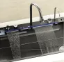 100см Модерна мултифункционална кухненска мивка с двоен водопад, снимка 8