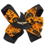 Хелоуин / Halloween фиба за коса – черна панделка с оранжева шапка, 13 см_1239895, снимка 1