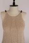 Рокля Плетена с Мъниста – Бежова, снимка 2
