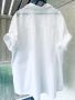 Голяма бяла риза SHEEGO,тънък памук, снимка 1 - Ризи - 45633062