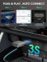 Нов Безжичен CarPlay Android Auto Адаптер USB Bluetooth за кола автомобил, снимка 3