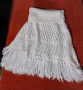Бяло красиво пончо, ръчно плетиво, снимка 4