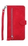 TopQ калъф-книга за Xiaomi Redmi Note 13 5g с цип, червен, снимка 1