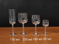 *Cristal d'arques * Франция 4 сервиза кристални чаши с различна вместимост, снимка 1