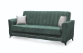 Диван 3-ка разтегателен с ракла MADRID 2 зелено/бежово Код P1661, снимка 5