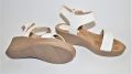 Дамски сандали на платформа в бяло 688-1, снимка 4