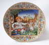 VILLEROY & BOCH – Немски порцелан чиния за стена с деца момче момиче , снимка 2