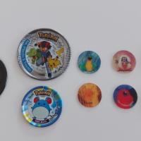 Метални и специални Покемон тазота, Pokemon tazo, Medabots, от 90-те, снимка 1 - Колекции - 44977434