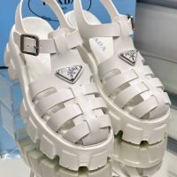 Prada дамски сандали в бяло, снимка 1 - Сандали - 45903420