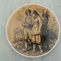 № 7535 стара порцеланова чиния / пано  - feltmann Weiden  Bavaria  , снимка 4 - Други ценни предмети - 45865256