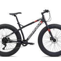 Велосипед Фетбайк Chrisson Fat 26" - Черен | Fat bike: Широки гуми за по-добро сцепление!, снимка 1 - Велосипеди - 45452447