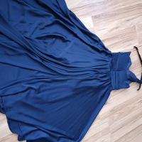 Дълга официална рокля, без забележки, носена само веднъж  купувана от Abiyefon, неразличима от нова., снимка 12 - Рокли - 36979706