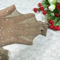 Дамски чорапогащник на малки ромбчета с диамантени камъчета NY24, снимка 3 - Други - 45805425