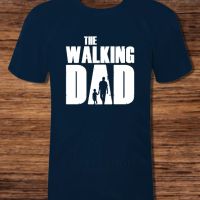 Тениска с декоративен печат The Walking Dad, снимка 2 - Тениски - 45091942