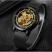 Елегантен автоматичен часовник скелетон - Potenza (005), снимка 2 - Луксозни - 44954096