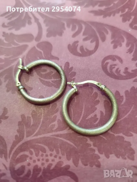 сребърни обеци 20лв , снимка 1