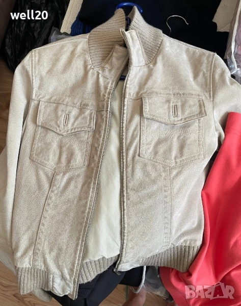 Късо яке естествен велур Mustang, снимка 1