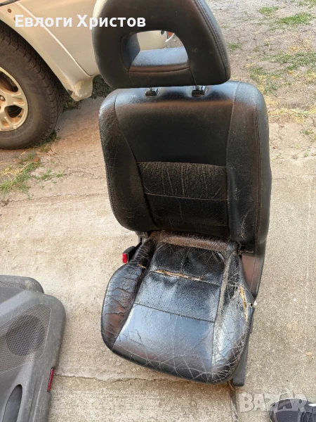 Кожен ел. салон с подгрев Mitsubishi Pajero 3, снимка 1
