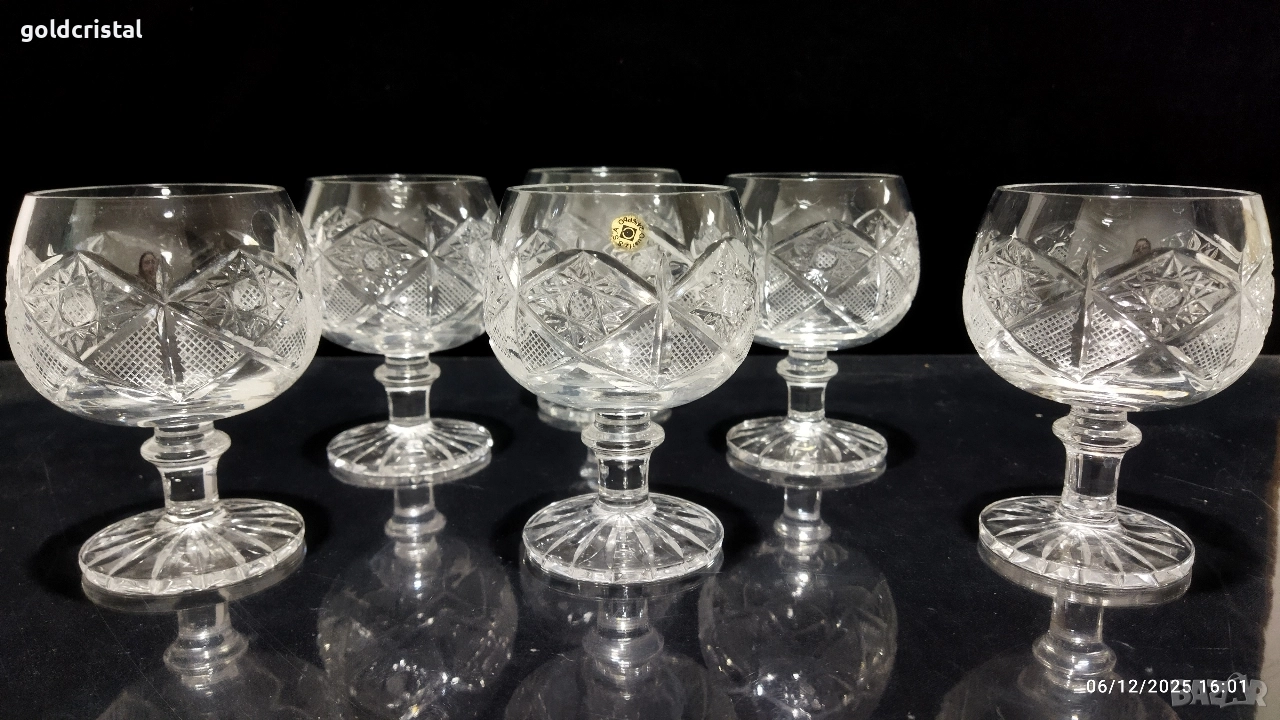 кристални чаши за коняк , снимка 1