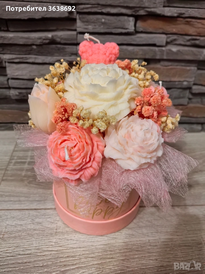 Букет от соев восък , снимка 1