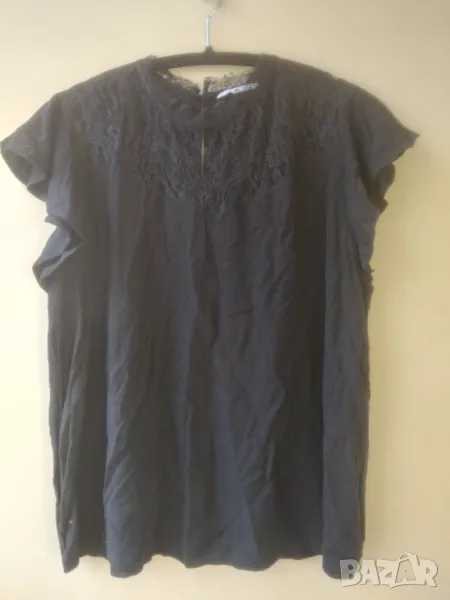 HМ Оригинална дамска елегантна блуза с къс ръкав, снимка 1